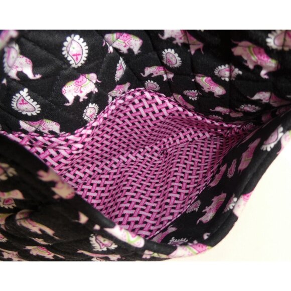 Vera Bradley Glenna Pink Elephants Shoulder Bag - Picture 10 of 10